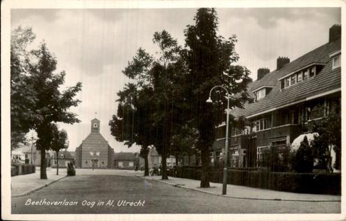 Beethovenlaan in Oog in Al, Utrecht, Verzamelen, Ansichtkaarten | Nederland, Ongelopen, Utrecht, Voor 1920, Ophalen of Verzenden