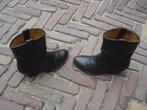 GRATIS VERZENDEN STOERE ZWART BRUINE SENDRA COWBOYLAARZEN 39, Hoge laarzen, Verzenden, Zwart, Zo goed als nieuw
