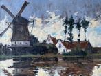 Ger van Vliet, Molen aan het water, Antiek en Kunst, Kunst | Schilderijen | Klassiek, Ophalen