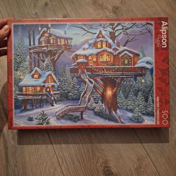 Nieuwe puzzel Alipson 500 stukjes Winter puzzel Sneeuw puzze beschikbaar voor biedingen
