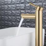 Wastafelkraan Waskom mengkraan GOUD Hoog Model Quartz, Minder dan 50 cm, Nieuw, Ophalen of Verzenden, Minder dan 100 cm