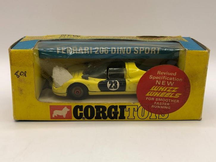 Corgi Toys 344 Ferrari 206 Dino Sport #26 -GOED- M1, Hobby en Vrije tijd, Modelauto's | 1:43, Gebruikt, Auto, Corgi, Ophalen of Verzenden