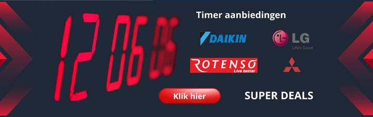 LG Daikin Mitsubishi Rotenso airco ( timer aanbiedingen), Doe-het-zelf en Verbouw, Verwarming en Radiatoren, Kachel, Minder dan 30 cm