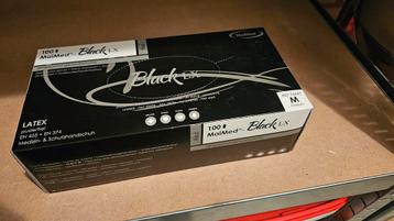 Latex Handschoenen Zwart Maat M beschikbaar voor biedingen