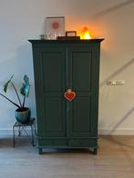 Mooie vintage houten kast - opknapper, Ophalen, Gebruikt, 100 tot 150 cm, 150 tot 200 cm
