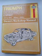 Triumph Dolomite & Sprint owners workshop manual, Ophalen of Verzenden