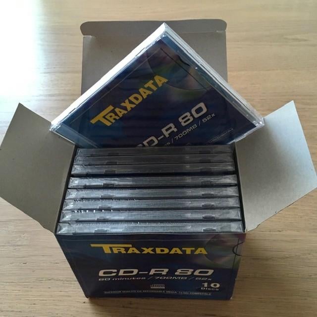9 x CD-R 80, Traxdata Nieuw in doos, Ophalen of Verzenden, Nieuw, Cd, Traxdata