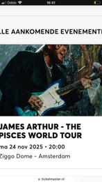 2 zitplaatsen James Arthur 24 November, Tickets en Kaartjes, Concerten | Pop, Twee personen, November