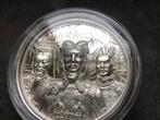 2021 Cook Islands - Terracotta warriors - 1 oz proof UHR sil, Postzegels en Munten, Edelmetalen en Baren, Ophalen of Verzenden