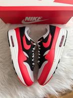 Nike Air Max 1 wit rood zwart EU 46 airmax one 90, Overige kleuren, Nike, Nieuw, Ophalen of Verzenden