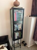 Vintage vitrinekast in metaal en glas, Ophalen, Minder dan 50 cm, 100 tot 150 cm, Zo goed als nieuw