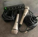 Komplete Karoke set met twee microfoons. En cd toebehoren., Audio, Tv en Foto, Karaoke-apparatuur, Ophalen of Verzenden, Gebruikt
