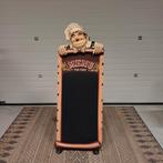 Leuk groot menu kaart bord uithangbord laurel en hardy, Ophalen, Gebruikt, Reclamebord