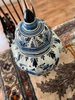 Oud Delfts Blauw kaststel, pot met 2 vazen. Onbeschadigd., Antiek en Kunst, Ophalen of Verzenden