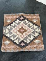 Zwaar Kelim kussenhoes 50x50 beige/roze/grijs/off white, Ophalen of Verzenden, Zo goed als nieuw, Beige, Vierkant