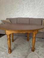 Ronde houten tafel, Huis en Inrichting, Tafels | Eettafels, Ophalen, Gebruikt, Rond, 100 tot 150 cm
