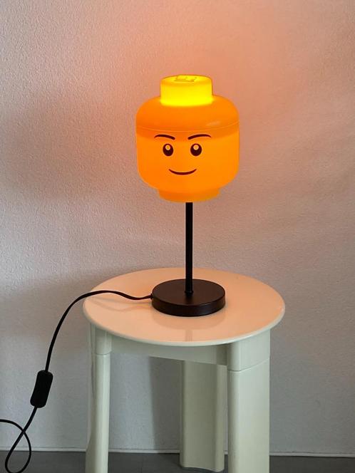 Hippe "Lego" tafellamp met hoofd, Kinderen en Baby's, Speelgoed | Duplo en Lego, Zo goed als nieuw, Lego, Complete set, Ophalen of Verzenden