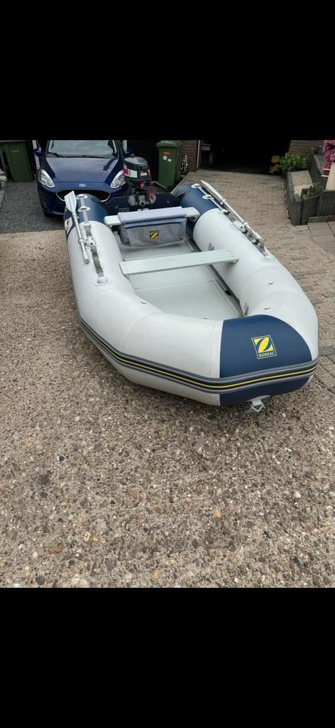 Rubberboot zodiac cadet 340 s, Watersport en Boten, Rubberboten, Gebruikt, Minder dan 70 pk, Benzine, Ophalen