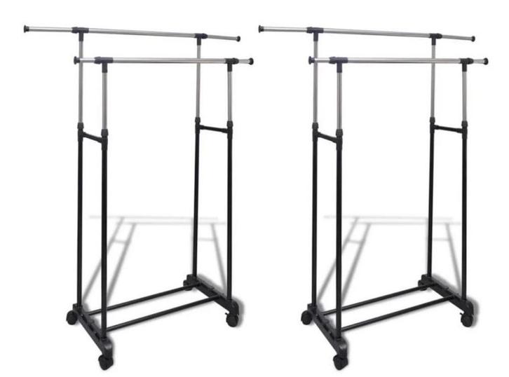 2x Kledingrek opbergrek kledingstang rolbaar GRATIS BEZORGD!, Kleding | Dames, Kledingrekken, Nieuw, Verzenden