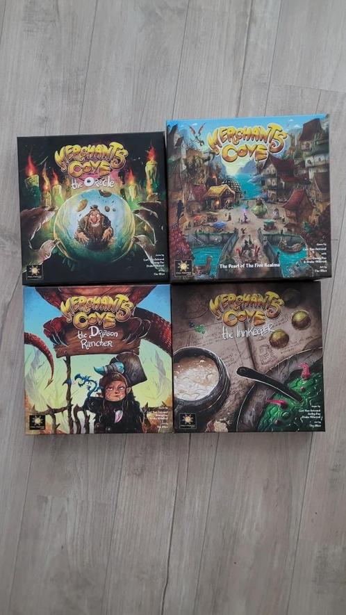 [EN] Merchant's Cove + expansions, Hobby en Vrije tijd, Gezelschapsspellen | Bordspellen, Nieuw, Een of twee spelers, Drie of vier spelers