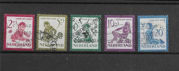 Nederland 1950, NVPH 563 t/m 567, Gestempeld. beschikbaar voor biedingen