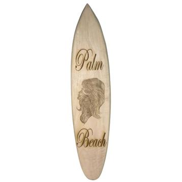 Palm Beach - decoratief houten surfplank 150 cm beschikbaar voor biedingen