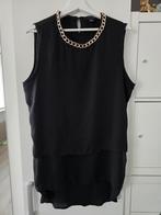 Zwarte top met gouden ketting, Kleding | Dames, Atmosphere, Zwart, Maat 42/44 (L), Ophalen of Verzenden