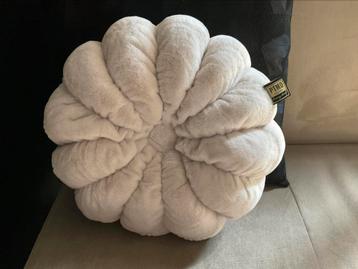 2 STUKS NIEUWE PTMD FLUFFY KUSSENS CREME/BEIGE beschikbaar voor biedingen