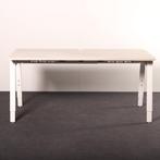 Instelbaar bureau A-poot 160x80cm met kabeldoorvoer 62-84cm, Ophalen of Verzenden, In hoogte verstelbaar, Gebruikt, Bureau