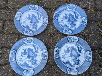 Borden Wandborden Porselein Antiek Kangxi Stijl Regout Kunst beschikbaar voor biedingen