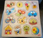 Houten inlegpuzzel 2 stuks, Ophalen, Zo goed als nieuw, 6 maanden tot 2 jaar, Van hout