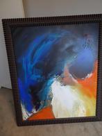 Schilderij van Marten Randa met massieve houten lijst., Ophalen