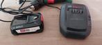 Bosch power for all 18v 2.5Ah accu en oplader, Ophalen of Verzenden, Zo goed als nieuw