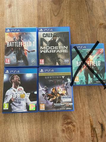 PS4 spellen € 5,00 per spel beschikbaar voor biedingen