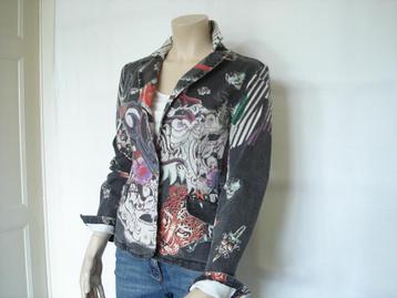 Just Cavalli jack maat XS - S katoen grijs+ print Italy beschikbaar voor biedingen