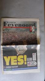 Krant van Feyenoord - special rond kampioenschap 1999, Verzamelen, Sportartikelen en Voetbal, Ophalen, Gebruikt, Feyenoord, Boek of Tijdschrift