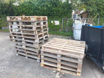 Gebruikte Pallets 19 stuks bokpallet en europallets formaat beschikbaar voor biedingen