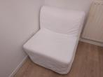 Witte schone slaapfauteuil / slaapstoel / 1 pers. slaapbank, Huis en Inrichting, Slaapkamer | Slaapbanken, Ophalen, 90 cm, Wit