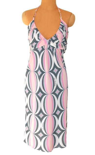 Atos Lombardini zomers jurkje, jurk, roze, Mt. M, Kleding | Dames, Jurken, Zo goed als nieuw, Maat 38/40 (M), Roze, Onder de knie