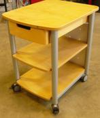 Ikea Prioritet beukenhout printertafel/rolblok, Huis en Inrichting, Kasten | Computermeubels, Ophalen, Gebruikt, 70 tot 120 cm