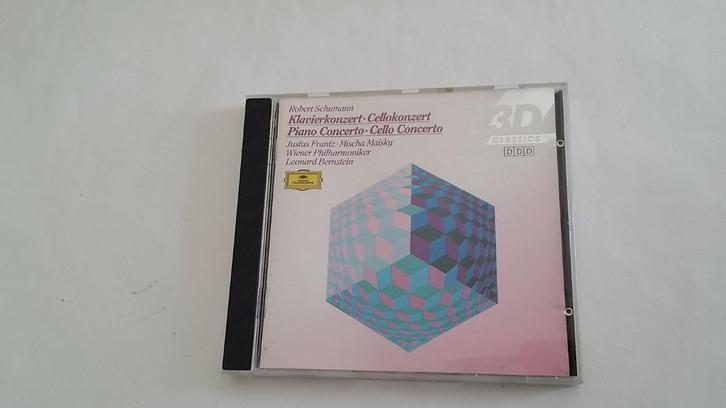 Schumann - piano concerto + cello concerto (Maisky, Frantz), Cd's en Dvd's, Cd's | Klassiek, Zo goed als nieuw, Orkest of Ballet