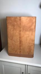 Grote vintage mand bekleed met leer en suede, Overige materialen, Gebruikt, -, Ophalen of Verzenden