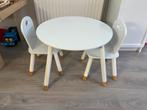 Kindertafel + 2 stoeltjes, Huis en Inrichting, Tafels | Eettafels, Ophalen, Gebruikt, Rechthoekig, 50 tot 100 cm
