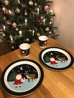 HEMA kerst kinderbordjes en bijpassende bekers, Ophalen of Verzenden, Nieuw