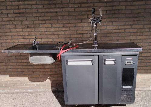 Biertap met lekblad en fustenkoeler, Witgoed en Apparatuur, Thuistaps, Zo goed als nieuw, Overige merken, Ophalen