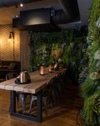 Eiken houten balken tafels boomstam tafel XL   597, Huis en Inrichting, Tafels | Sidetables, Ophalen of Verzenden, 25 tot 50 cm