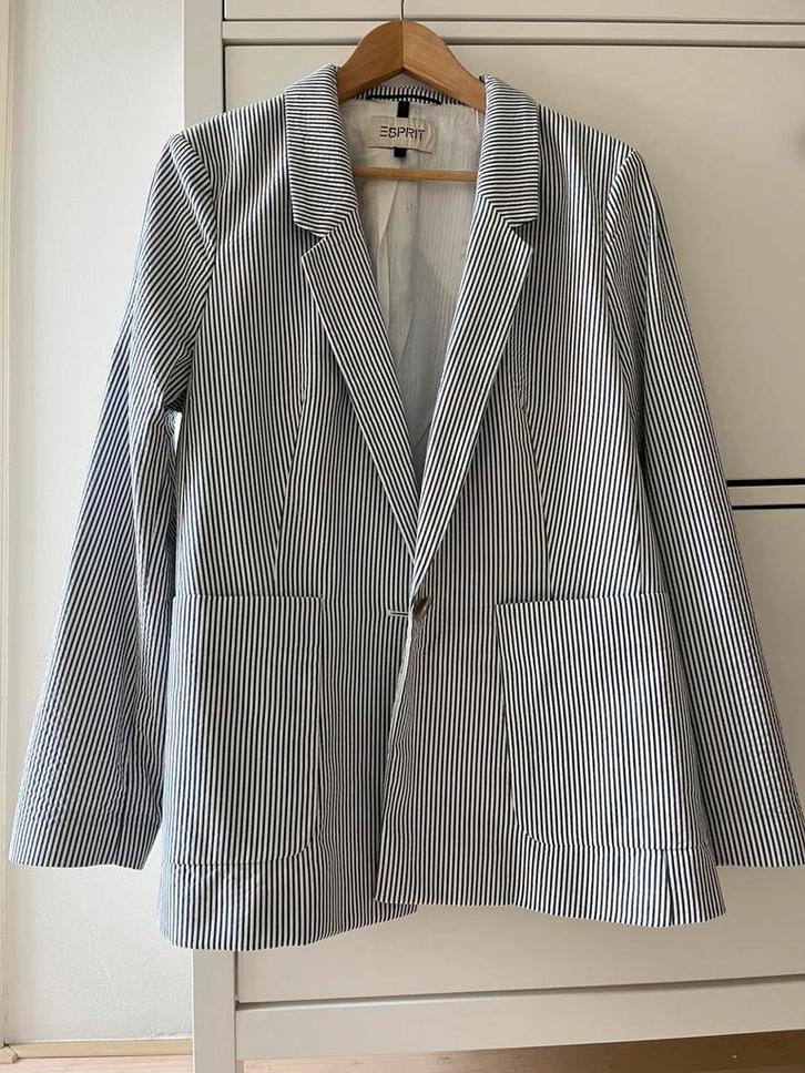 Gestreept colbert van Esprit – maat 42, Kleding | Dames, Jasjes, Kostuums en Pakken, Zo goed als nieuw, Jasje, Overige kleuren