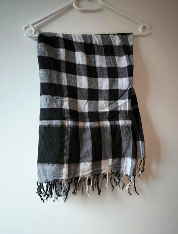 Arafat Sjaal - Keffiyeh - Zwarte/Grijs/Wit beschikbaar voor biedingen