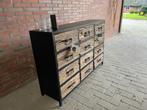 Dressoir 12 Lade gerecycled mango 134 cm actie prijs topper, Nieuw, 5 laden of meer, Minder dan 100 cm, 25 tot 50 cm