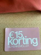 15 euro korting Hunkemoller, Eén persoon, Kortingsbon, Overige typen